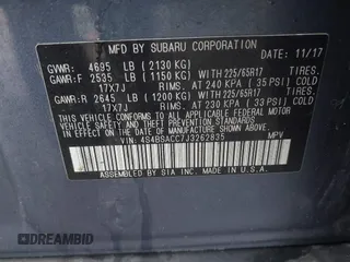 2018 Subaru Outback Premium with VIN 4S4BSACC7J3262835, listed as a IAAI auction lot 42004127 with 78,423 mi miles and . Bid and sale history available at DreamBid. Image 9.