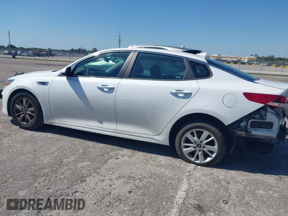 2018 Kia Optima LX with VIN 5XXGT4L33JG193537, listed as a IAAI auction lot 42033237 with 150,944 mi miles. Bid and sale history available at carsss.com. Image 15.