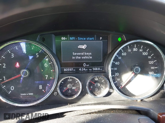 2010 Volkswagen Touareg VR6 with VIN WVGBF7A92AD001704, listed as a IAAI auction lot 41751316 with 80,597 mi miles and . Bid and sale history available at DreamBid. Image 7.