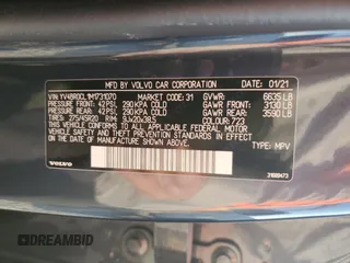 2021 Volvo XC90 Inscription Expression with VIN YV4BR0CL1M1731070, listed as a Copart auction lot 49177585 with 85,032 mi miles and Salvage Title. Bid and sale history available at carsss.com. Image 13.