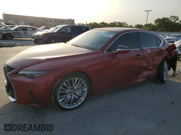 2022 Lexus IS with VIN JTHDA1D2XN5118632, listed as a Copart auction lot 63076184 with 24,948 mi miles and Clean Title. Bid and sale history available at carsss.com. Image 1.