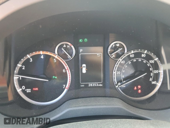 2023 Lexus GX 460 Premium with VIN JTJAM7BX9P5354458, listed as a Copart auction lot 53266275 with 28,353 mi miles and Salvage title. Bid and sale history available at DreamBid. Image 9.