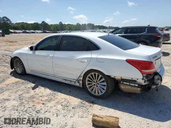 2015 Hyundai Equus Signature with VIN KMHGH4JH3FU099414, listed as a Copart auction lot 53717325 with 133,561 mi miles and Salvage Title. Bid and sale history available at DreamBid. Image 2.