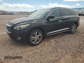 2014 Infiniti QX60 with VIN 5N1AL0MN8EC514830, listed as a Copart auction lot 53358405 with 201,527 mi miles and Salvage title. Bid and sale history available at DreamBid. Image 1.