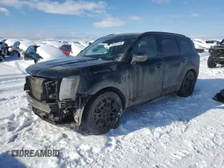 2021 Kia Telluride SX with VIN 5XYP5DHC4MG186986, listed as a Copart auction lot 47409435 with 10,887 mi miles and Salvage title. Bid and sale history available at DreamBid. Image 1.