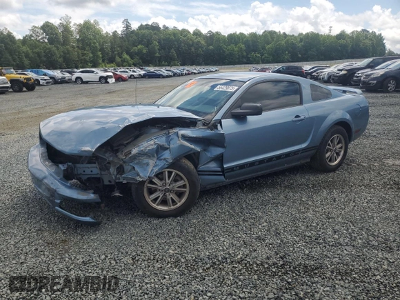 2005 Ford Mustang Deluxe z VIN 1ZVFT80N155224106, wystawiony jako Copart lot #56429875 z przebiegiem 80 238 mil mil oraz Szkoda całkowita • Salvage title. Historia ofert i sprzedaży dostępna na DreamBid. Obrazek 1.