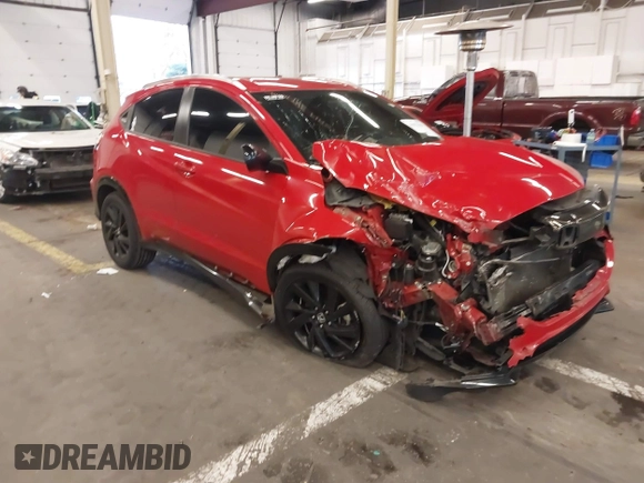 2022 Honda HR-V Sport with VIN 3CZRU6H13NM741124, listed as a IAAI auction lot 41025384 with 39,854 mi miles. Bid and sale history available at carsss.com. Image 1.