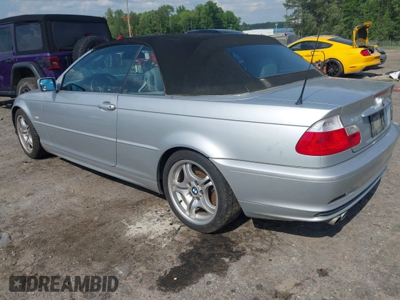 2002 BMW 3 Series 330Ci with VIN WBABS53492JU92293, listed as a IAAI auction lot 42124178 with 202,711 mi miles and . Bid and sale history available at DreamBid. Image 3.