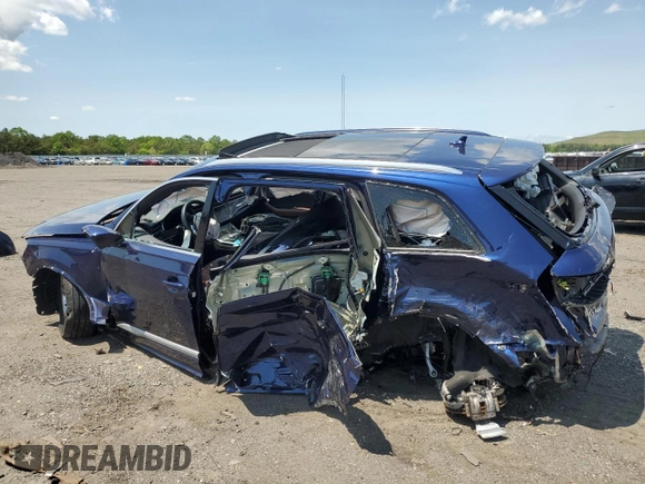 2023 Audi Q7 Premium Plus with VIN WA1LCBF79PD009300, listed as a Copart auction lot 59092955 with Not provided miles and Salvage title. Bid and sale history available at DreamBid. Image 2.
