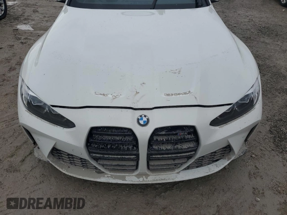 2021 BMW M4 with VIN WBS53AZ04MCG28925, listed as a Copart auction lot 73985524 with 0 mi miles and Salvage Title. Bid and sale history available at carsss.com. Image 11.