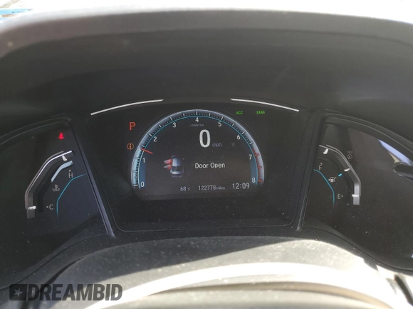2019 Honda Civic Sedan LX with VIN 19XFC2F61KE020549, listed as a Copart auction lot 48212125 with 122,778 mi miles and Salvage Title. Bid and sale history available at carsss.com. Image 9.