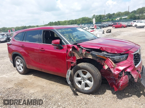 2021 Toyota Highlander L with VIN 5TDBZRBH8MS529396, listed as a IAAI auction lot 42708605 with 49,455 mi miles and . Bid and sale history available at DreamBid. Image 14.