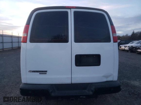 2016 Chevrolet Express Cargo with VIN 1GCWGAFF2G1254028, listed as a Copart auction lot 79596474 with Not provided miles and Salvage title. Bid and sale history available at DreamBid. Image 6.