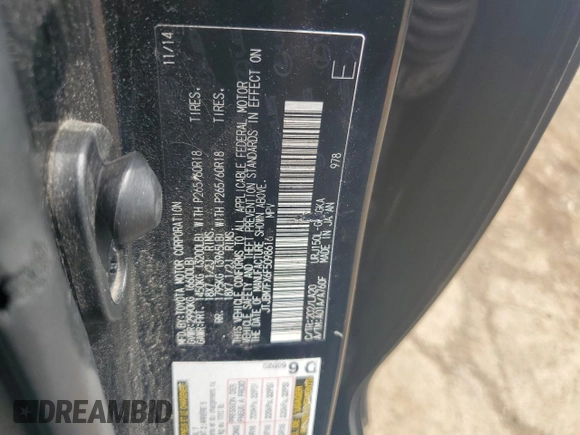 2015 Lexus GX 460 with VIN JTJBM7FX6F5098616, listed as a Copart auction lot 54329445 with 267,952 mi miles and Clean Title. Bid and sale history available at carsss.com. Image 13.