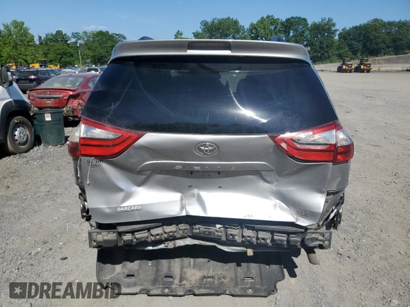 2016 Toyota Sienna XLE with VIN 5TDYK3DC0GS752355, listed as a Copart auction lot 61857925 with 146,949 mi miles and Salvage title. Bid and sale history available at DreamBid. Image 6.
