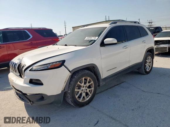 2016 Jeep Cherokee Latitude with VIN 1C4PJLCS2GW114244, listed as a Copart auction lot 53095715 with 108,054 mi miles and Salvage Title. Bid and sale history available at carsss.com. Image 1.