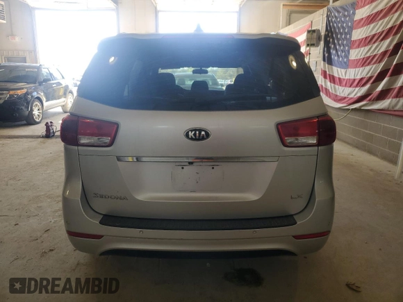 2016 Kia Sedona LX with VIN KNDMB5C1XG6081884, listed as a Copart auction lot 50050535 with 201,457 mi miles and Salvage Title. Bid and sale history available at carsss.com. Image 6.