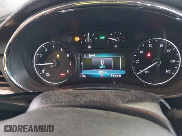 2019 Buick Encore Preferred with VIN KL4CJASB6KB880735, listed as a IAAI auction lot 41932155 with 33,854 mi miles. Bid and sale history available at carsss.com. Image 7.
