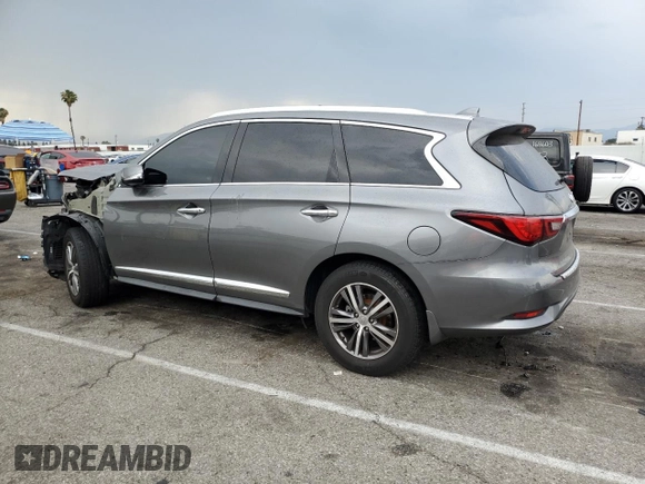 2020 Infiniti QX60 Luxe with VIN 5N1DL0MN6LC541566, listed as a Copart auction lot 59375575 with 43,485 mi miles and Salvage title. Bid and sale history available at DreamBid. Image 2.