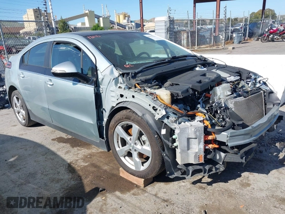 2012 Chevrolet Volt with VIN 1G1RF6E43CU121650, listed as a IAAI auction lot 41915221 with Not Provided miles and . Bid and sale history available at carsss.com. Image 1.