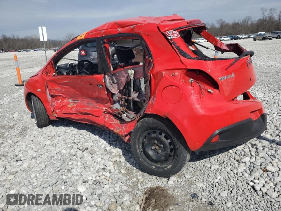 2014 Mazda 2 Sport with VIN JM1DE1KY2E0185106, listed as a Copart auction lot 47486205 with Not Provided miles and Salvage Title. Bid and sale history available at DreamBid. Image 2.