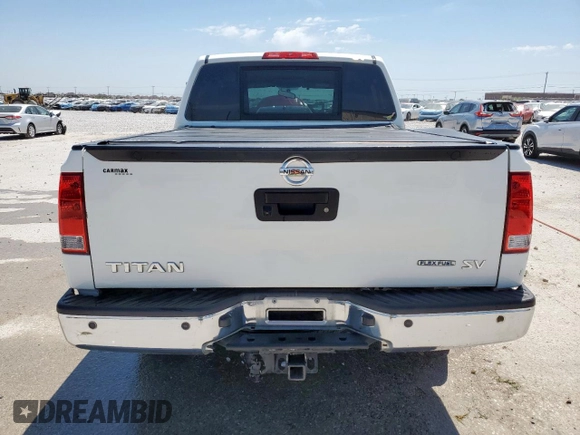 2015 Nissan Titan SV with VIN 1N6BA0ED8FN503737, listed as a Copart auction lot 53348365 with 127,681 mi miles and Salvage title. Bid and sale history available at DreamBid. Image 6.