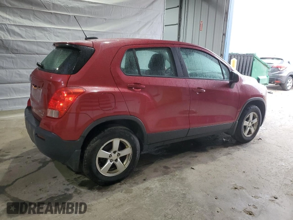 2015 Chevrolet Trax LS with VIN KL7CJPSB3FB244916, listed as a Copart auction lot 54825345 with 120,780 mi miles and Clean Title. Bid and sale history available at DreamBid. Image 3.