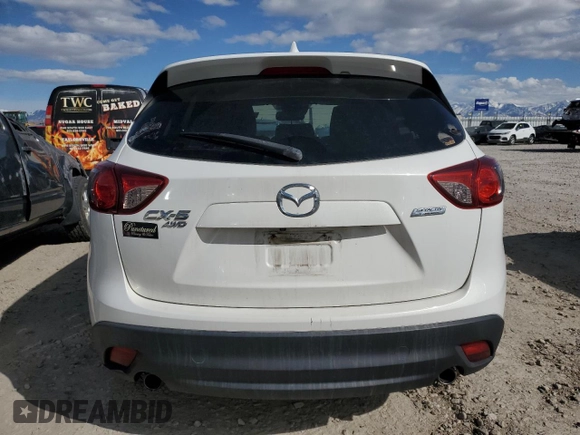 2015 Mazda CX-5 Touring with VIN JM3KE4CY7F0553862, listed as a Copart auction lot 48392725 with 122,530 mi miles and Salvage Title. Bid and sale history available at carsss.com. Image 6.