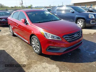 2016 Hyundai Sonata Sport with VIN 5NPE34AF3GH431579, listed as a IAAI auction lot 41995046 with 102,288 mi miles and . Bid and sale history available at carsss.com. Image 1.