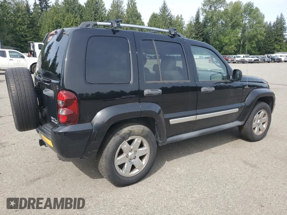 2006 Jeep Liberty Limited with VIN 1J4GK58K36W129443, listed as a Copart auction lot 55801865 with 135,306 mi miles and Salvage title. Bid and sale history available at DreamBid. Image 3.