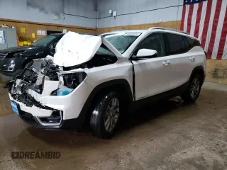 2022 GMC Terrain SLT with VIN 3GKALVEV0NL108954, listed as a Copart auction lot 85035874 with 42,407 mi miles and Salvage Title. Bid and sale history available at carsss.com. Image 1.