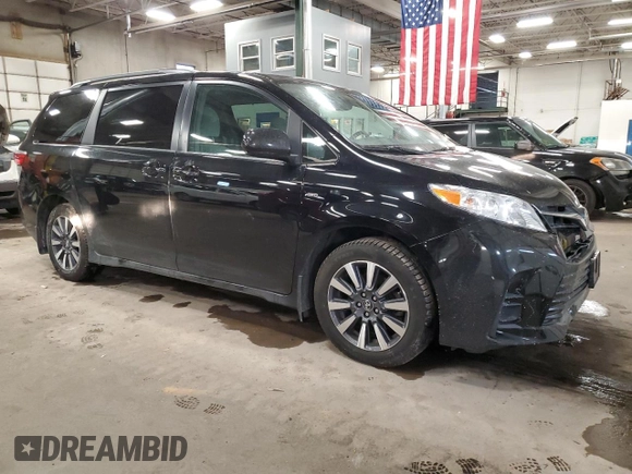 2018 Toyota Sienna LE with VIN 5TDJZ3DC7JS205622, listed as a Copart auction lot 37361044 with 50,162 mi miles and Salvage title. Bid and sale history available at DreamBid. Image 4.