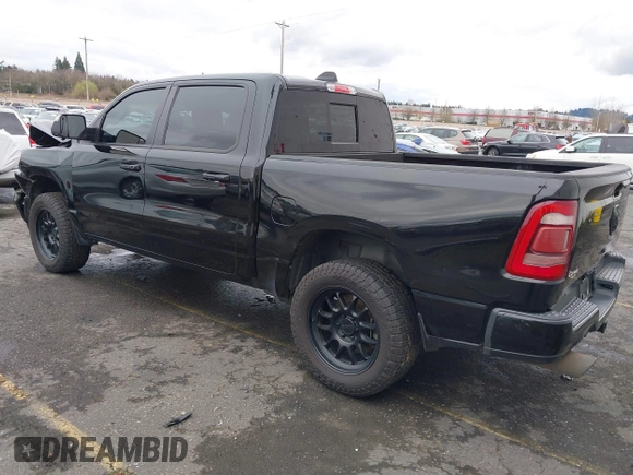 2019 Ram 1500 Big Horn/Lone Star with VIN 1C6SRFFT9KN625013, listed as a IAAI auction lot 41611276 with 100,463 mi miles. Bid and sale history available at carsss.com. Image 3.