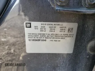 2013 Chevrolet Malibu LTZ with VIN 1G11H5SA6DF199549, listed as a Copart auction lot 49041735 with 130,367 mi miles and Salvage Title. Bid and sale history available at DreamBid. Image 12.