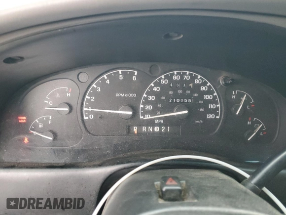 1997 Ford Explorer XLT with VIN 1FMDU35P8VZB98855, listed as a Copart auction lot 44594105 with 210,155 mi miles and Salvage title. Bid and sale history available at DreamBid. Image 9.