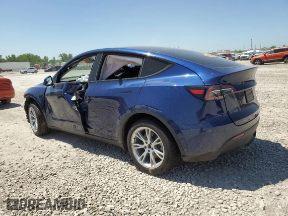 2024 Tesla Model Y Long Range with VIN 7SAYGDEEXRA286528, listed as a Copart auction lot 56321585 with Not provided miles and Salvage title. Bid and sale history available at DreamBid. Image 2.