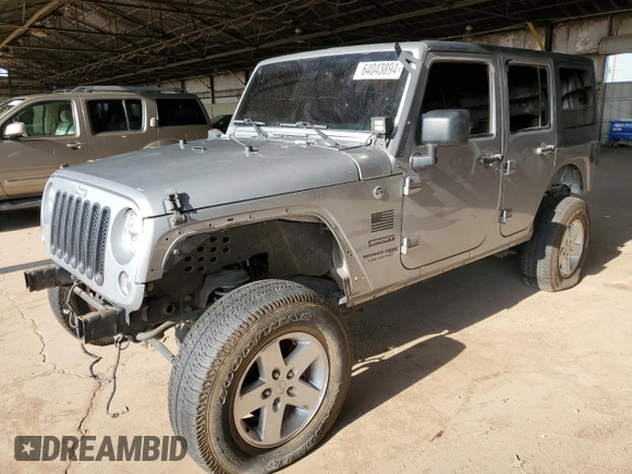 2018 Jeep Wrangler JK Unlimited Sport S with VIN 1C4BJWDG9JL835725, listed as a Copart auction lot 64043894 with 139,656 mi miles and Salvage Title. Bid and sale history available at carsss.com. Image 1.