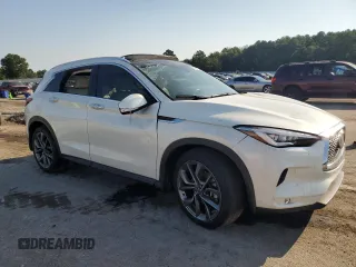 2022 Infiniti QX50 AUTOGRAPH with VIN 3PCAJ5DB6NF119321, listed as a Copart auction lot 66736794 with 26,198 mi miles and Salvage Title. Bid and sale history available at carsss.com. Image 4.
