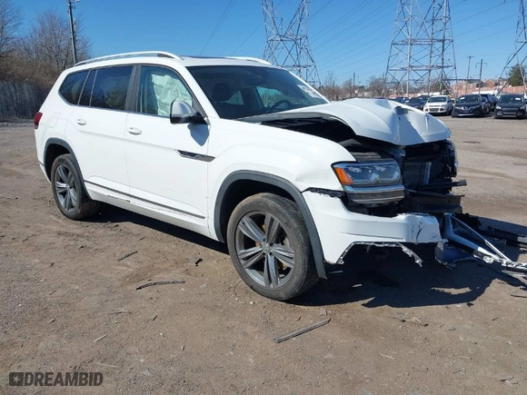 2019 Volkswagen Atlas 3.6L V6 SE w/Technology R-Line with VIN 1V2XR2CA2KC613418, listed as a IAAI auction lot 41735463 with 59,671 mi miles. Bid and sale history available at carsss.com. Image 1.