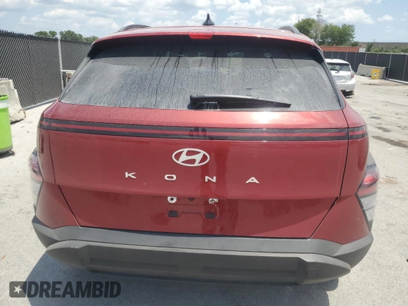 2025 Hyundai Kona SEL with VIN KM8HB3AB2SU206149, listed as a Copart auction lot 55039845 with 12,243 mi miles and Clean Title. Bid and sale history available at carsss.com. Image 6.