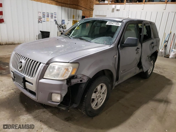 2008 Mercury Mariner with VIN 4M2CU91128KJ47217, listed as a Copart auction lot 88541185 with 144,585 mi miles and Salvage Title. Bid and sale history available at carsss.com. Image 1.