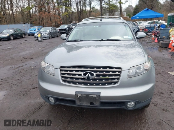 2005 Infiniti FX35 with VIN JNRAS08U25X110245, listed as a IAAI auction lot 41968518 with 80,398 mi miles. Bid and sale history available at carsss.com. Image 12.
