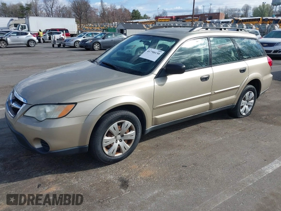 2009 Subaru Outback with VIN 4S4BP60C897338716, listed as a IAAI auction lot 41798130 with 156,862 mi miles. Bid and sale history available at carsss.com. Image 2.
