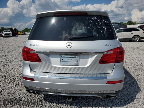 2014 Mercedes-Benz GL 450 with VIN 4JGDF7CE1EA400484, listed as a Copart auction lot 56415605 with 157,393 mi miles and Salvage title. Bid and sale history available at DreamBid. Image 6.