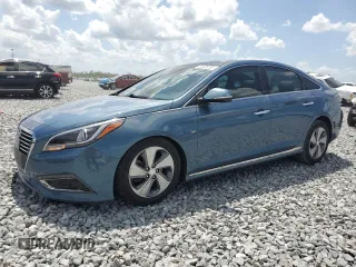 2016 Hyundai Sonata Hybrid Limited with VIN KMHE34L14GA026660, listed as a Copart auction lot 51525755 with 60,450 mi miles and Salvage Title. Bid and sale history available at carsss.com. Image 1.