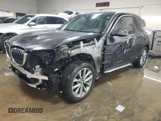 2019 BMW X3 xDrive30i with VIN 5UXTR9C50KLR05045, listed as a Copart auction lot 50721855 with 62,139 mi miles and Salvage Title. Bid and sale history available at DreamBid. Image 1.