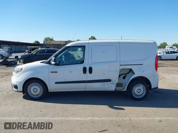 2022 Ram ProMaster City Cargo Tradesman with VIN ZFBHRFAB3N6W35491, listed as a IAAI auction lot 42175886 with 53,887 mi miles. Bid and sale history available at carsss.com. Image 14.