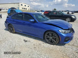 2021 BMW 3 Series 330i with VIN 3MW5R1J0XM8C03213, listed as a Copart auction lot 49026035 with 54,051 mi miles and Salvage Title. Bid and sale history available at carsss.com. Image 4.