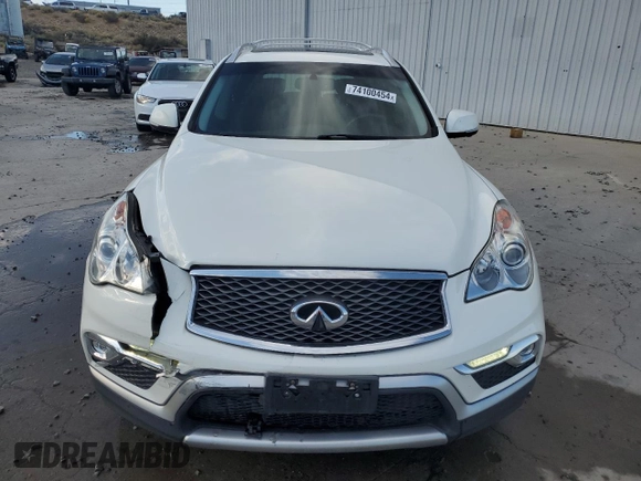 2017 Infiniti QX50 with VIN JN1BJ0RR9HM408737, listed as a Copart auction lot 74100454 with 73,852 mi miles and Salvage Title. Bid and sale history available at carsss.com. Image 5.