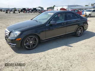 2013 Mercedes-Benz C-Class C 250 Sport with VIN WDDGF4HB8DA873463, listed as a Copart auction lot 49186265 with 122,990 mi miles and Salvage Title. Bid and sale history available at carsss.com. Image 1.
